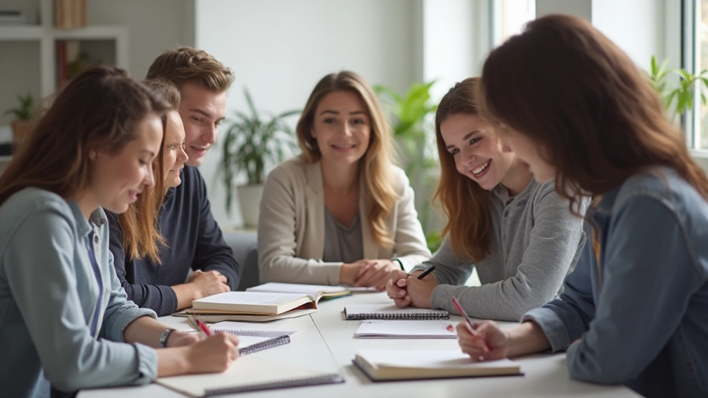 Studiegroep werkt samen aan Nederlands