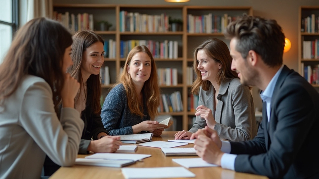 Studiegroep werkt samen aan Nederlands conversatie