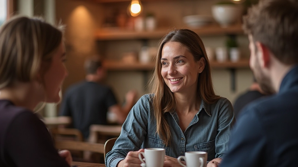 Expat die Nederlands spreekt in Nederlands cafe met vrienden