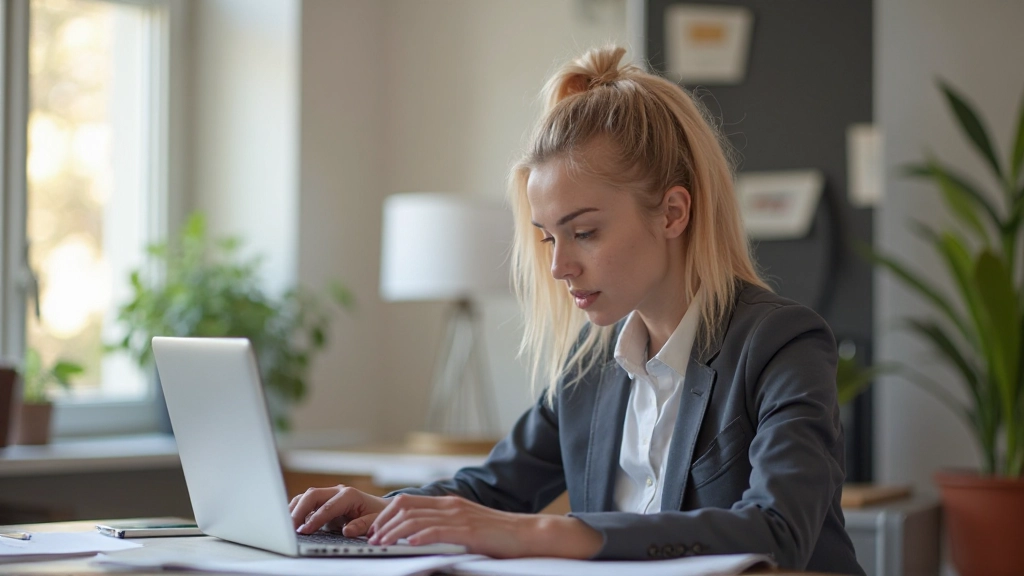 Expat werkt aan Nederlandse taalvaardigheden op laptop