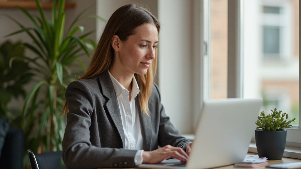 Expat werkt aan Nederlandse taalvaardigheden met laptop