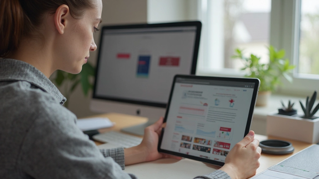 Persoon die verschillende digitale hulpmiddelen en apps voor Nederlands leren gebruikt op smartphone en tablet